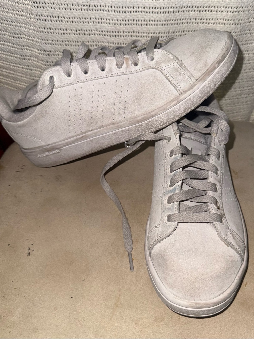 adidas Men's Light Gray Low-Top Sneakers